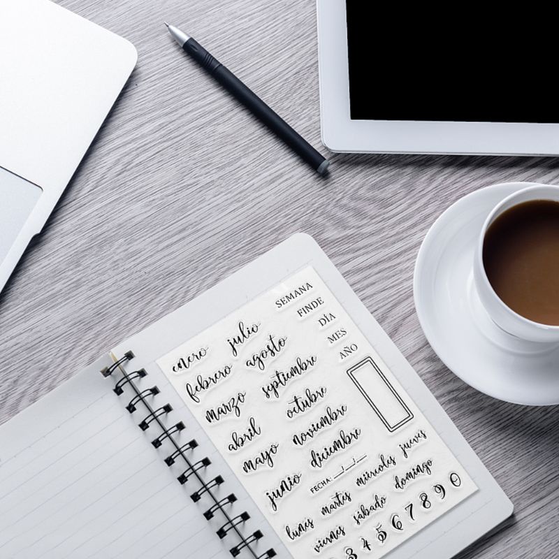 Con Dấu Silicon Trong Suốt In Tây Ban Nha Dùng Để Trang Trí Thiệp Mời Tiệc