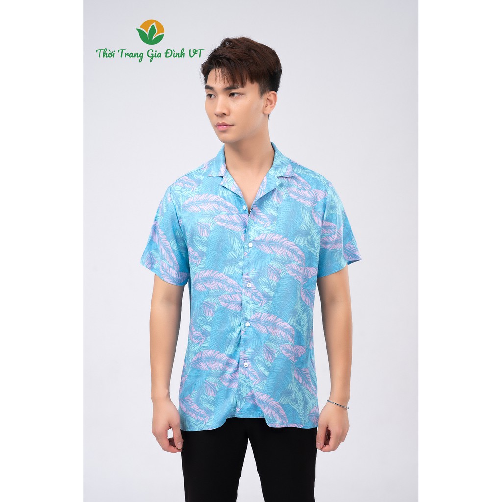 Áo sơ mi lanh nam VT A06.2102 - Mặc mát, thoải mái, nhiều họa tiết | BigBuy360 - bigbuy360.vn