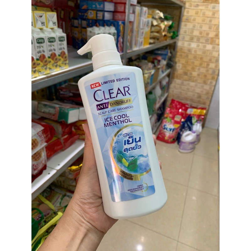 Dầu gội CLEAR Bạc Hà/ Hoa Anh Đào, chai 480ml