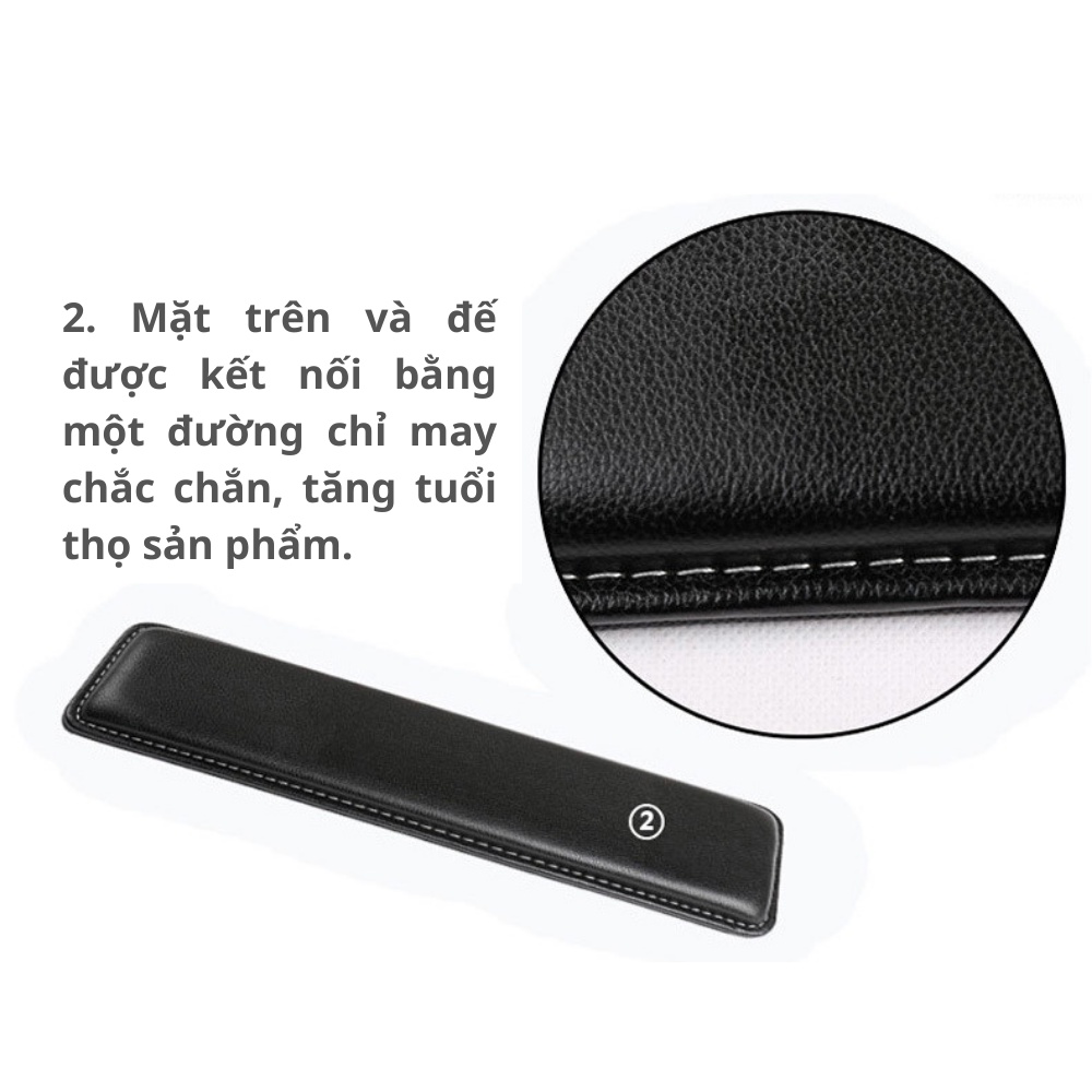 Kê Tay Bàn Phím Da PU Cao Cấp Chống Mỏi Cổ Tay - Shop Nado