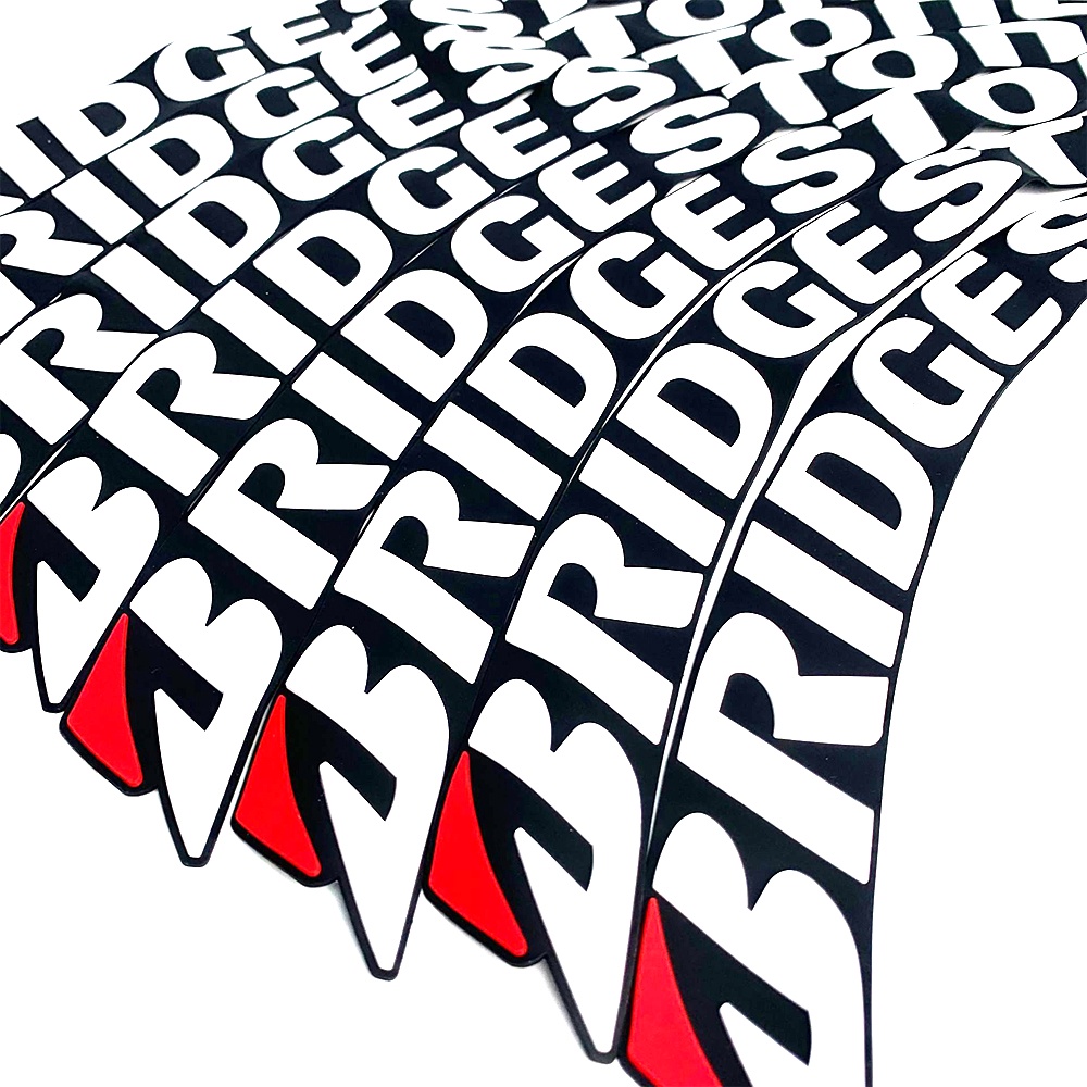 1 Set Miếng Dán Cao Su Trang Trí Bánh Xe Hơi 1 Bánh