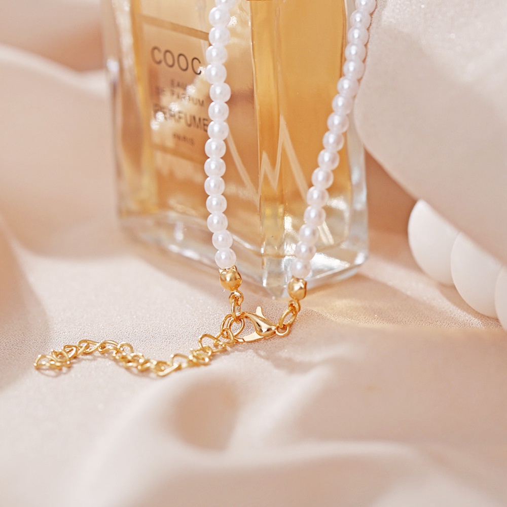 Vòng cổ xỏ ngọc trai giả thời trang xinh xắn dành cho nữ