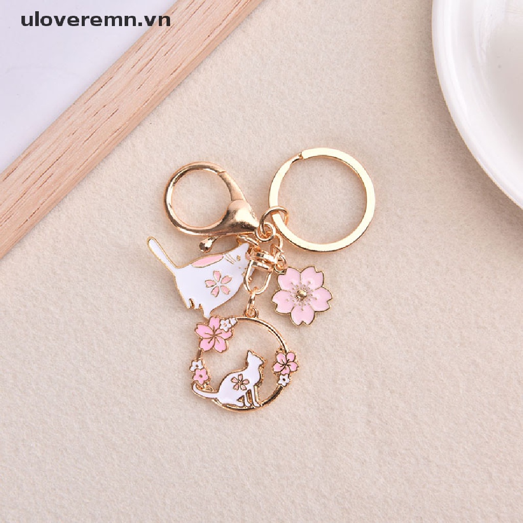 Móc Khóa Hình Dấu Chân Mèo Dễ Thương