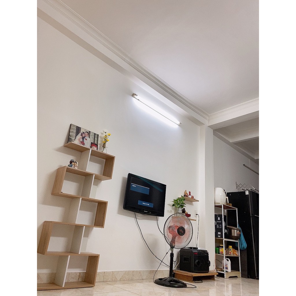 Kệ sách gỗ để sàn đa tầng bền đẹp, kệ ziczac gỗ MDF cao cấp chống trầy xước | BigBuy360 - bigbuy360.vn