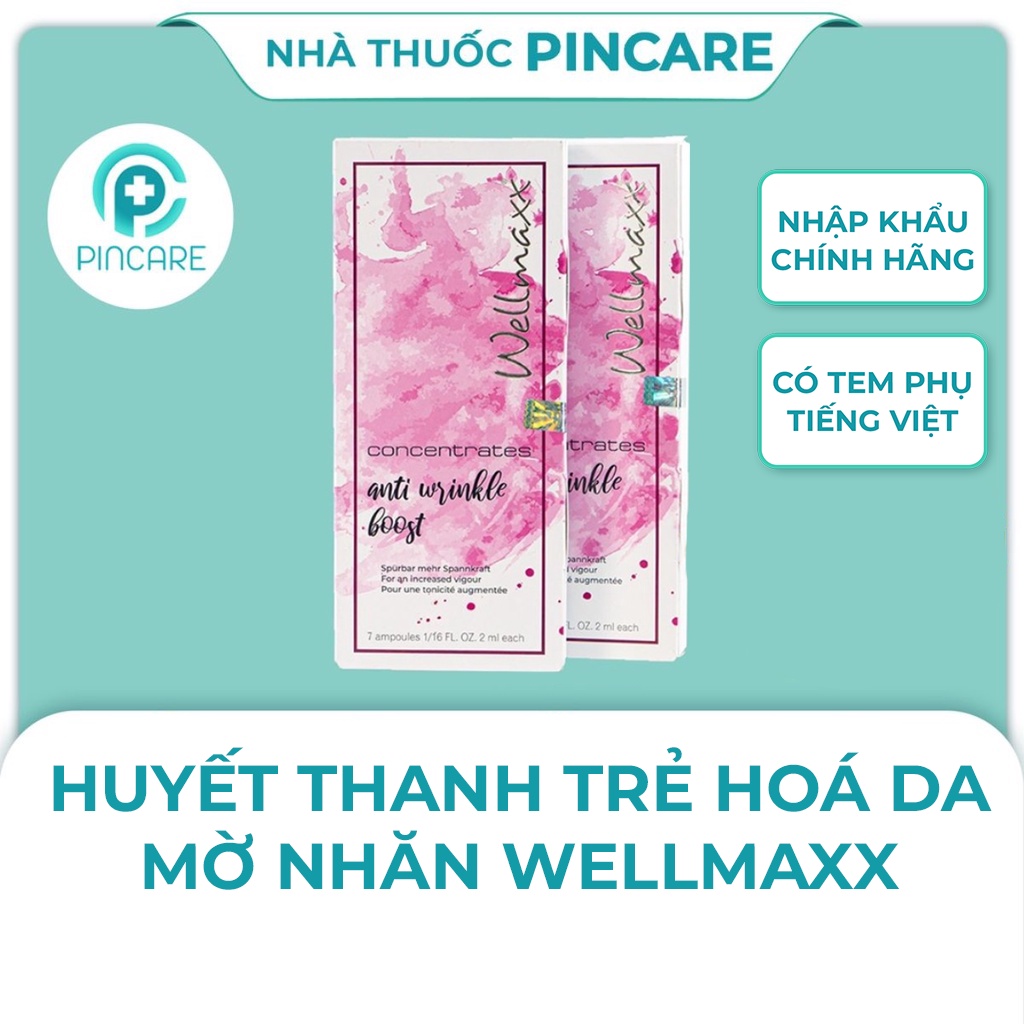 Huyết thanh xóa nhăn trẻ hóa da Wellmaxx Concentrates Anti Wrinkle Boost (7 ống) - Hàng chính hãng - Nhà thuốc PinCare