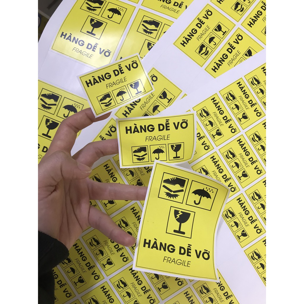 Decan - tem dán hàng dễ vỡ, xin nhẹ tay
