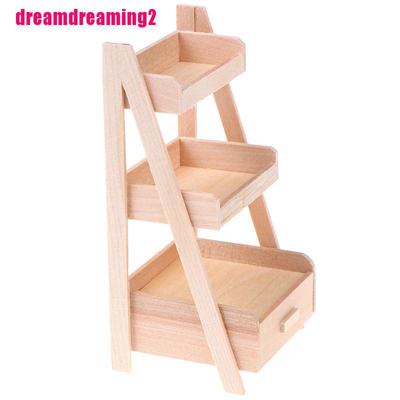 Giá Đỡ Chậu Hoa Bằng Gỗ Tỉ Lệ 1: 12 Trang Trí Nhà Búp