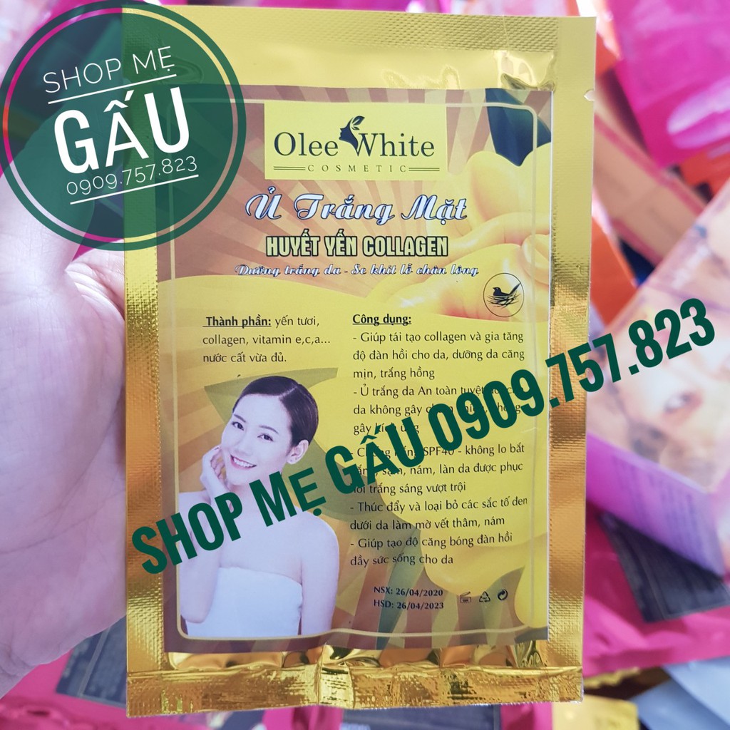 Ủ trắng huyết yến collagen Olee white