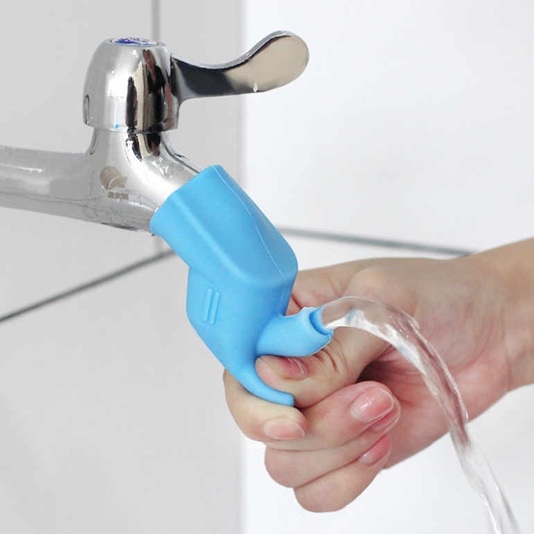 1 Đầu Nối Dài Vòi Nước Rửa Tay Bằng Silicone Điều Chỉnh Được