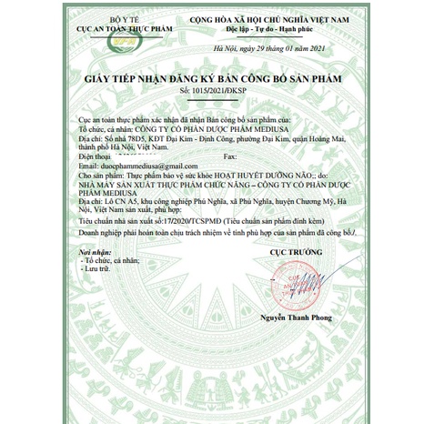 Hoạt Huyết Dưỡng Não Citicolin - Coenzyme Q10 giảm đau đầu hoa mắt chóng mặt mất ngủ rối loạn tiền đình - Hộp 100 viên