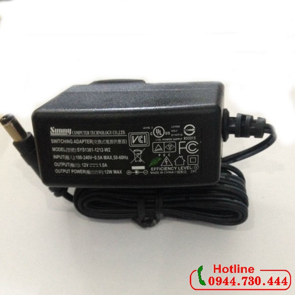 Adapter nguồn 12V 1A chân 5.5mm * 2.5mm