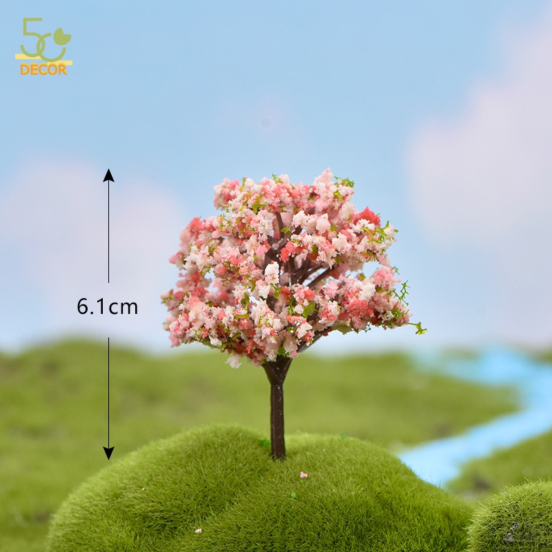 Mô hình cây xanh mini, mô hình trang trí tiểu cảnh terrarium trang trí bàn, trang trí cây cảnh