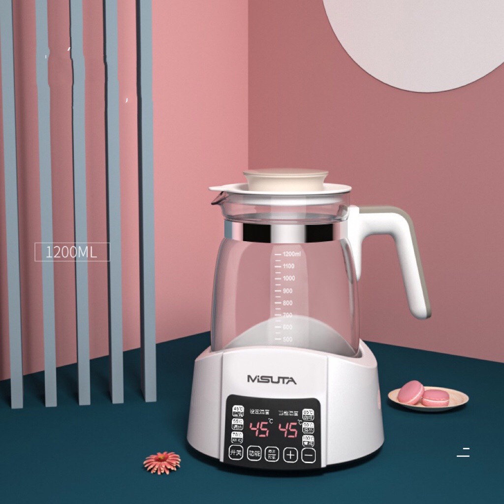 Máy đun hâm nước pha sữa thông minh giữ nhiệt Misuta chính hãng BH 12 tháng