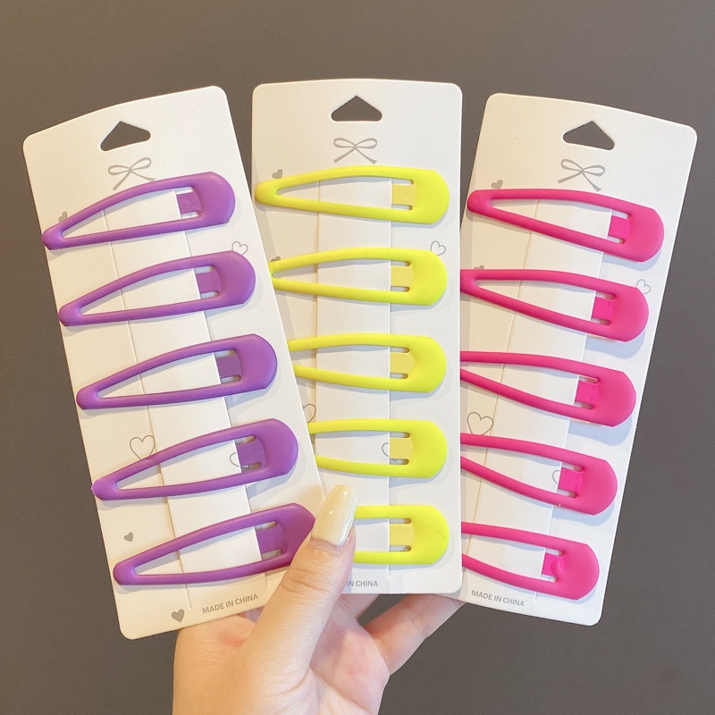 Bộ kẹp tóc hình giọt nước dễ thương phong cách Hàn quốc cho bé gái