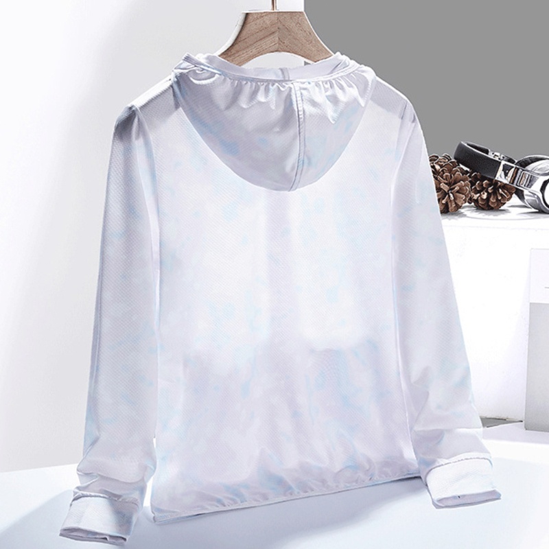 Áo Khoác Chống Nắng Bằng Lụa Lạnh Tay Dài Có Khóa Kéo Thời Trang Mùa Hè Cho Nữ