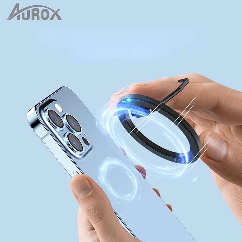 Mới Ốp Điện Thoại Bằng Nhôm Siêu Mỏng Có Giá Đỡ Nhẫn Từ Tính Cho iPhone 13 12 Pro Max