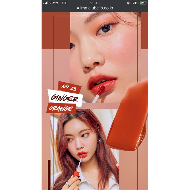 Son tint Clio dewy màu đỏ | BigBuy360 - bigbuy360.vn