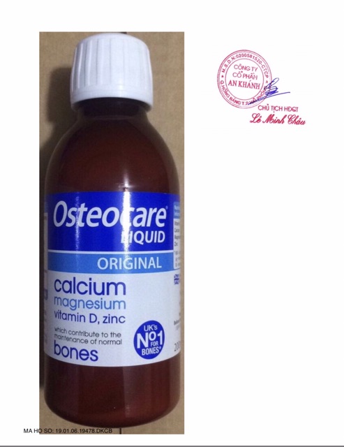 Canxi Osteocare Liquid 200ml dạng nước của UK