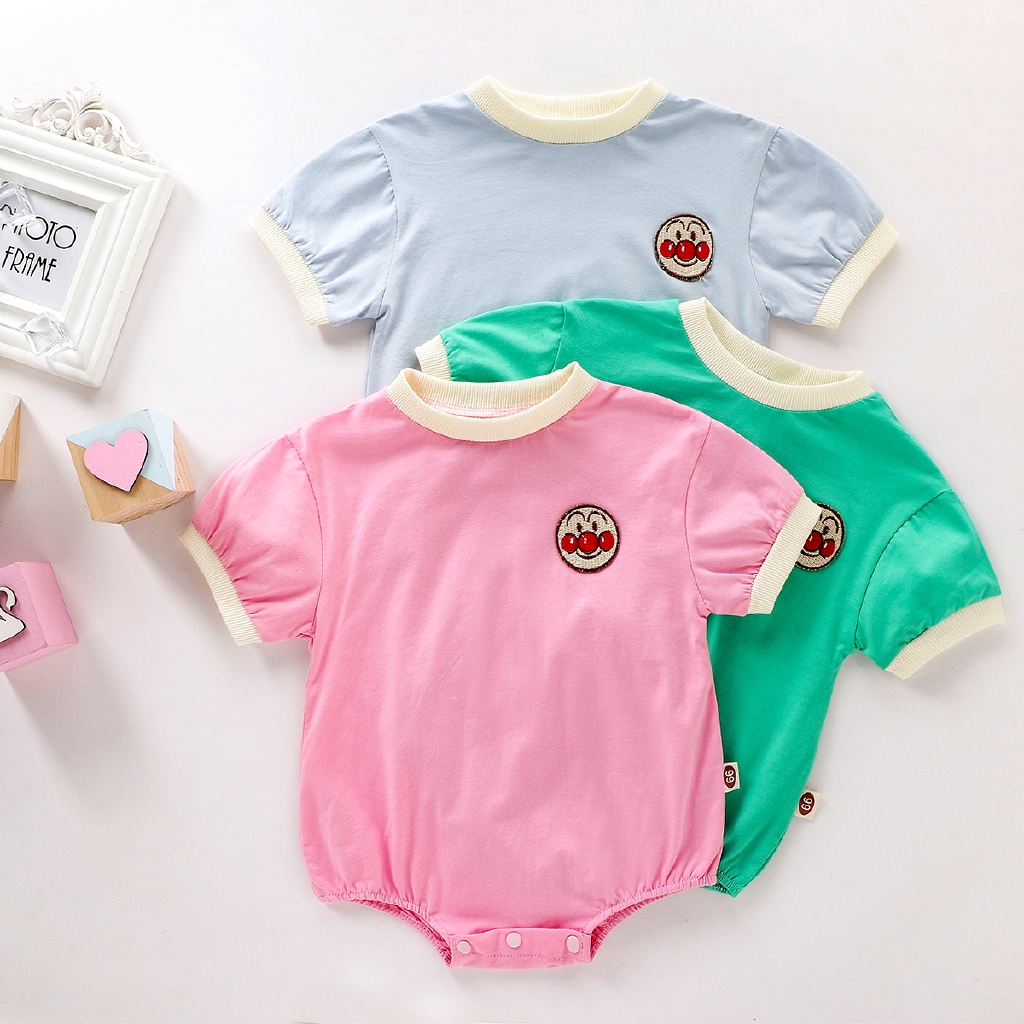 Bộ Áo Liền Quần Cotton Dễ Thương Dành Cho Trẻ Sơ Sinh