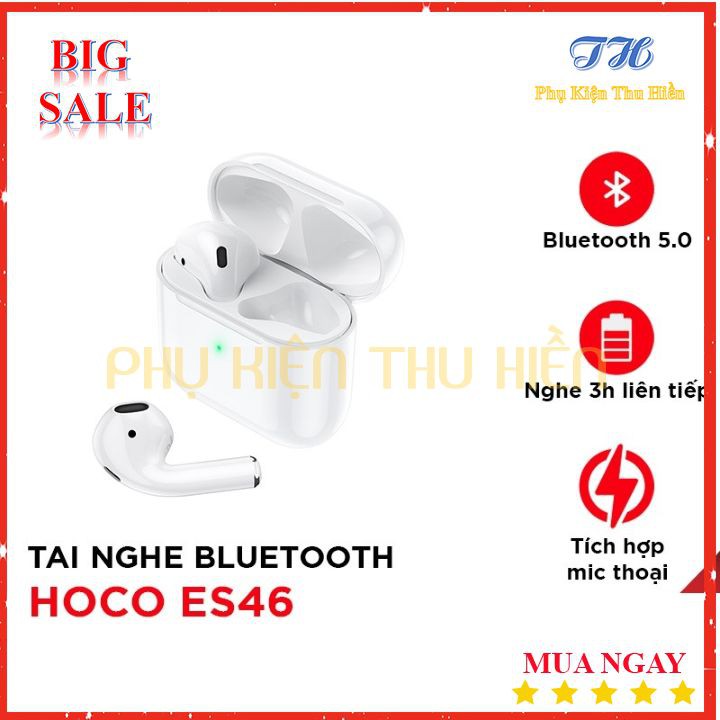 Tai Nghe Hoco ES46 True Wireless Bluetooth - Định Vị - Cảm Ứng