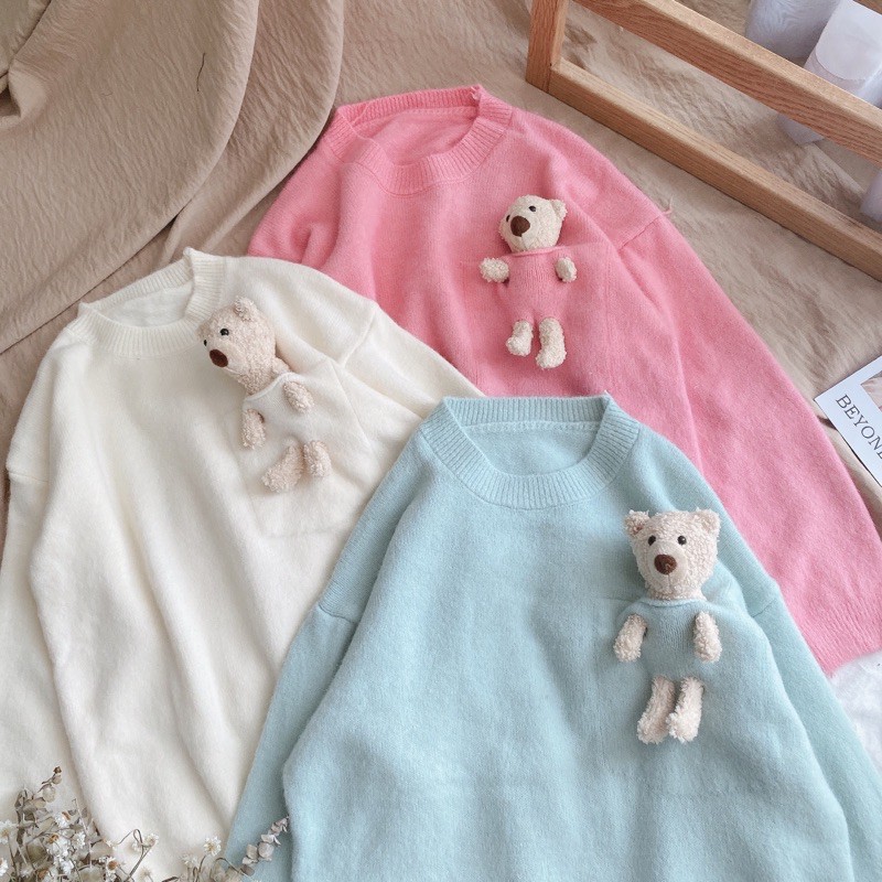 ÁO LEN GẤU 3 MÀU ULLZANG