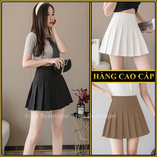 [Hàng Cao Cấp] Chân Váy Chữ A Xếp Ly Lưng Cao ,Chân Váy Xếp Ly Ngắn ARILA Chất Vải Cao Cấp Không Nhăn, Không Bám Bụi