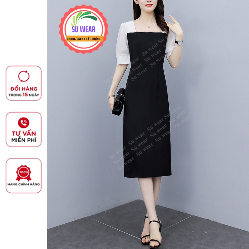 Đầm Ôm Dáng Màu Trơn Thời Trang Mùa Hè Phong Cách Hàn Quốc Cho Nữ dự tiệc, đi làm đi chơi | BigBuy360 - bigbuy360.vn