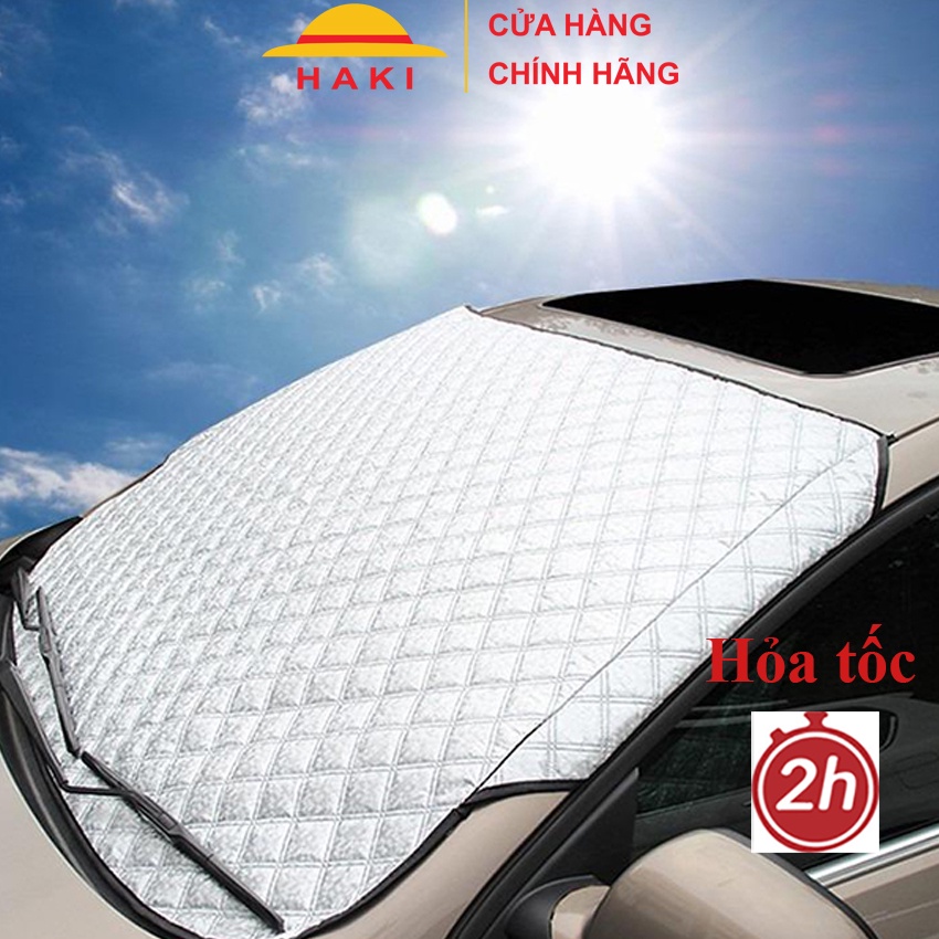 Tấm che nắng kính lái xe ô tô loại dày: chống nắng nóng vào trong xe, giúp không khí trong xe mát chống lão hóa taplo