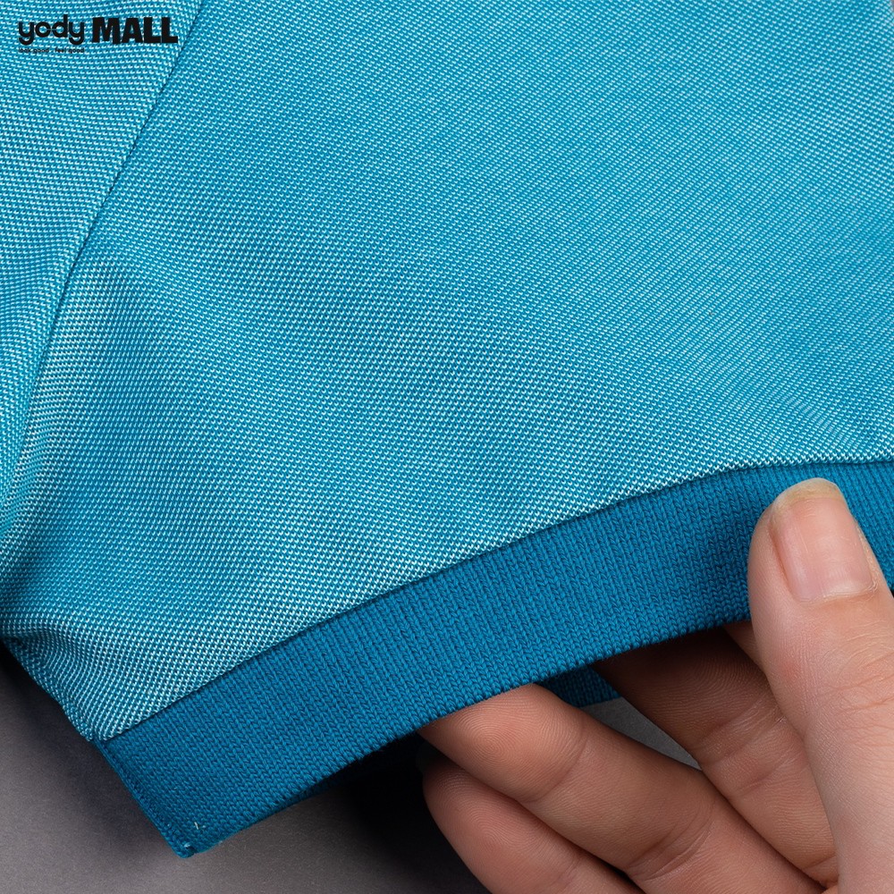 Áo Polo nam mắt chim phối bo trơn có cổ YODY chất vải cotton thấm hút tốt APM3299 | BigBuy360 - bigbuy360.vn