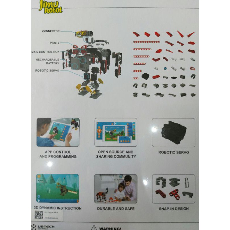 Bộ lắp ráp lập trình Robot: Jimu Interactive Building Block Robotics Kit Explorer Level của UBTech