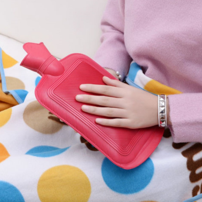 1 Túi Chườm Nóng 500ML Bằng Cao Su Chống Rò Rỉ Bền Bỉ Màu Sắc Ngẫu Nhiên Giữ Ấm Mùa Đông Cho Trẻ Em