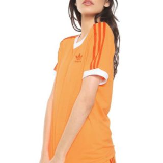 Bộ adidas 3 lá cam authentic