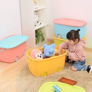 Thùng ô tô đựng đồ chơi có bánh xe