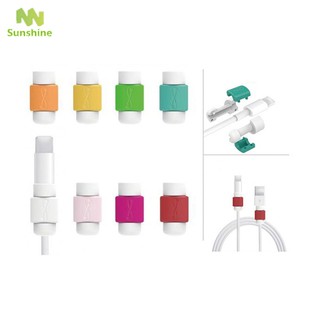 Set 10 Nút Bảo Vệ Đầu Dây Cáp Sạc Usb Cho Iphone 6/7/plus Ipad