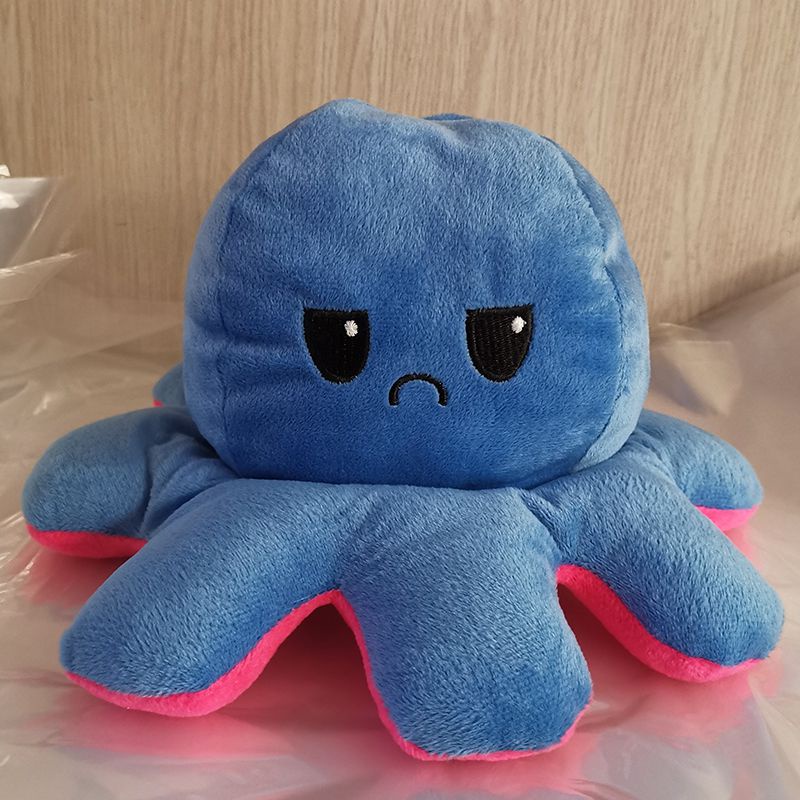 20/30/40cm lovely Double-Sided Flip Reversible Octopus Plush Toy Marine Stuffed Doll kid gift