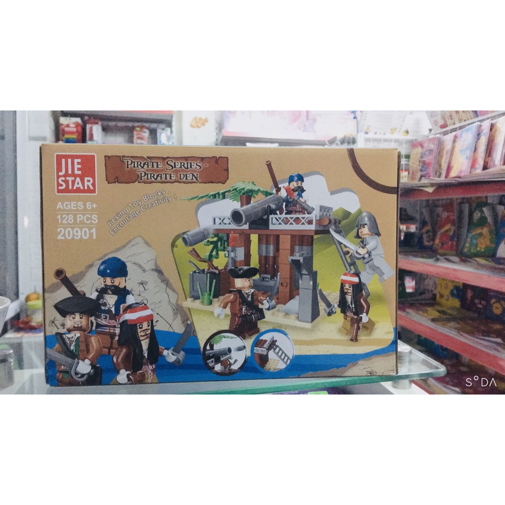 Lego xếp hình nhà hải tặc 3D 20901 128 chi tiết