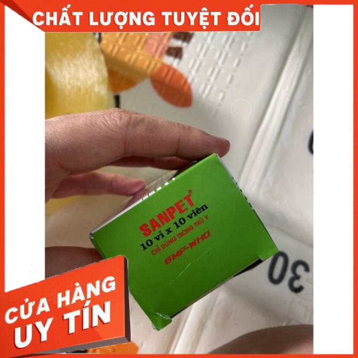 Viên tẩy sán dây, sán lá cho Chó Mèo - 1 viên/5kg Của QuaQua