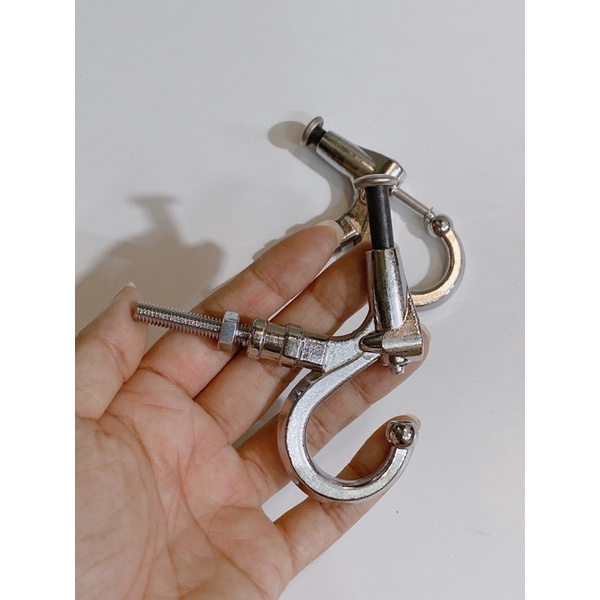 Cặp móc bấm bửng treo đồ xe máy siêu tiện lợi hàng đẹp loại dày