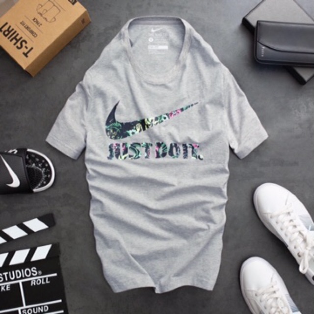 | Ảnh thật | Áo T Shirt Just Do It Hoạ Tiết
