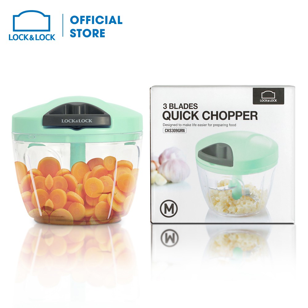 Dụng cụ băm rau củ quả, Lock&amp;Lock, Size M, 650ml - CKS309GRN