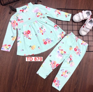 Bộ dài tay bé gái (combo 2 bộ)