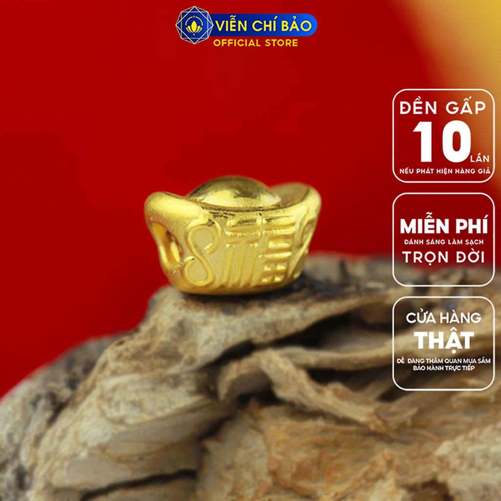 Charm Kim nguyên bảo chất liệu vàng 24K thời trang phụ kiện trang sức thương hiệu Viễn Chí Bảo C240065