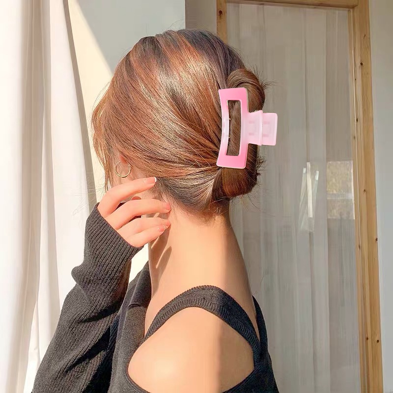 Kẹp Tóc Hình Cá Mập Màu Gradient Dễ Thương Phong Cách Hàn Quốc