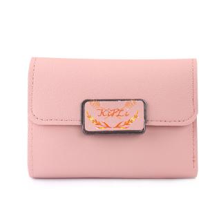 COD Women's Short Wallet Print Solid Color Female \ Student Wallet \ Premium Leather Purse