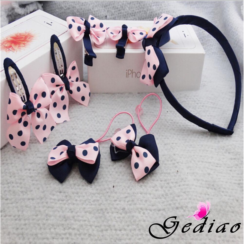 Ged♥cute beautiful Newest Girls Bow knot Barrette Hair Ring Fashion Accessories hair wear