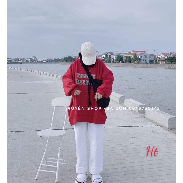 Áo swearter HOBA chữ xanh H2A