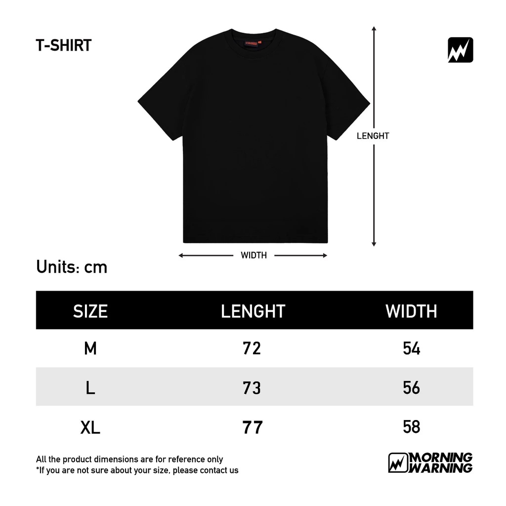 Áo thun Morning Warning OG Sky Blue -  Áo Thun Unisex Form Rộng Tay Lỡ Oversize Cotton 100% Local Brand
