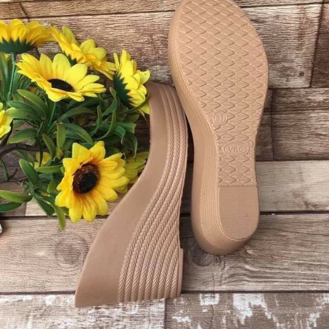 Đế xuồng màu cafe cao 9p đủ size 35 đến 39