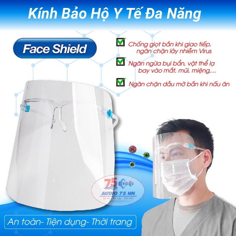 [Loại tốt] Kính Bảo Hộ Y Tế Đa Năng Phòng Chống Giọt Bắn - Kính y tế chống giọt bắn