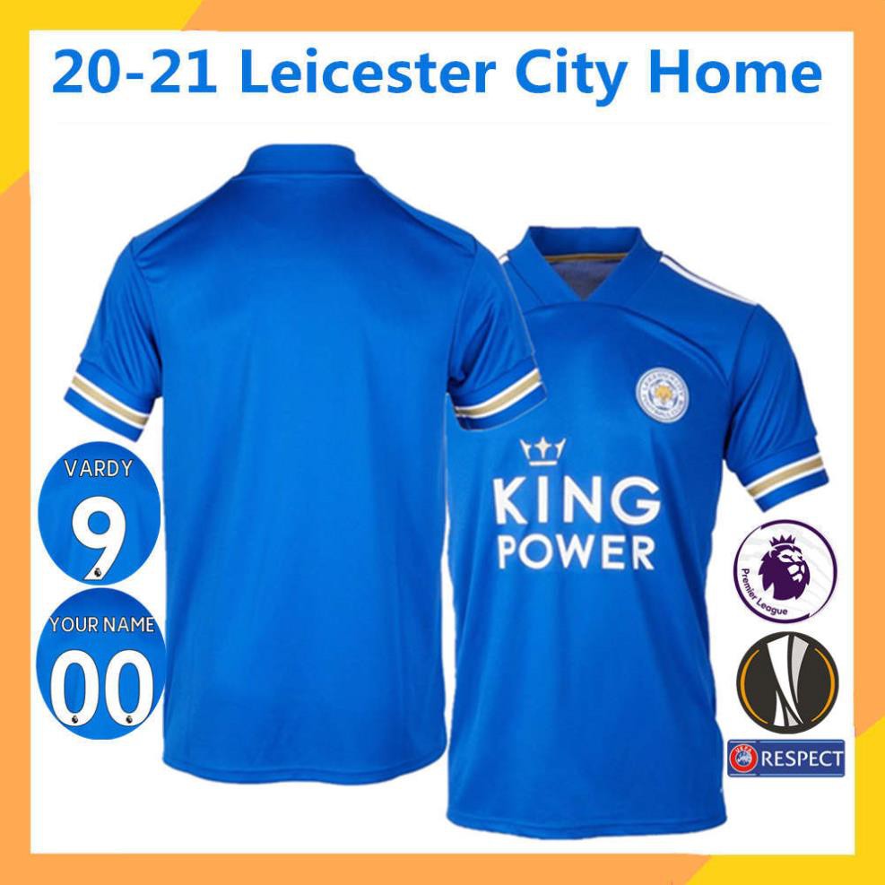 Áo Leicester City sân nhà Thái Lan AAA 20-21  Size S-XXXL quần áo đá bóng  ྃ